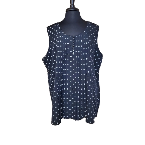 Roaman's Tops - Roamans Black Sleeveless Top Size 22W